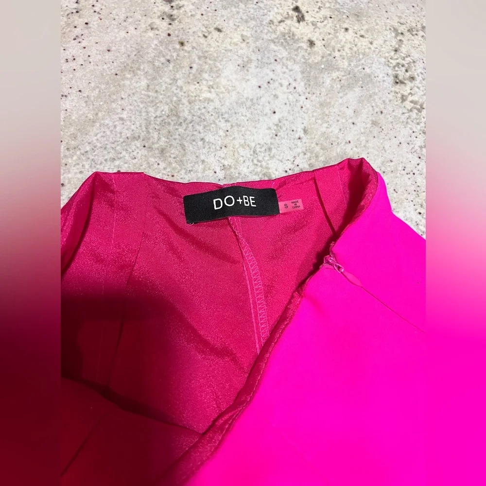 DO+BE Hot Pink Wide Leg Pants - Picture 4 of 5